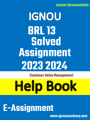 IGNOU BRL 13 Solved Assignment 2023 2024